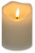 GarPet LED Echtwachskerze mit Timer Echtwachs Kerze Batterie Flackereffekt beweglicher Flamme flammenlose Kerze batteriebetrieben 7,5 x 10 cm