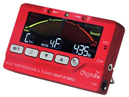 KAEREL WMT-578RC Stimmgerät für Flöte/Saxophon Blasstimmer Metronom Send Pickup Clip Kopfhörer