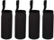 PATIKIL 65mmx180mm Water Bottle Sleeve, 4 Pack Neoprene Insulated Bottle Bag Holder Carrier Pouch with Finger Strap, Black