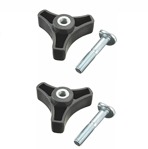 HomeSoGood 2 Stück Muttern Schraube Dreieck Ersatzknopf Bolzen Griff Teile für Rasenmäher Maschine