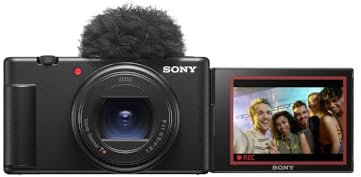 Sony Caméra Vlog ZV-1 II | Appareil Photo numérique (écran pivotant pour vlogging, Objectif Zoom Grand Angle, vidéo 4K, Microphone multidirectionnel)