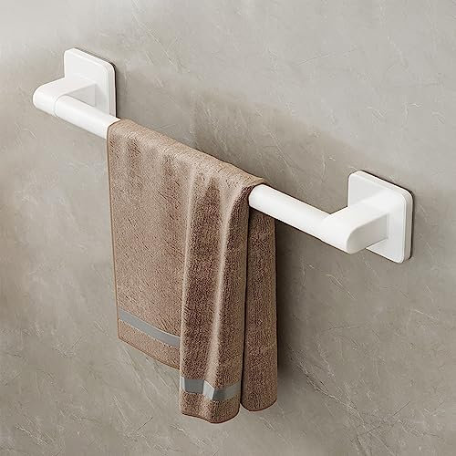 CLoxks Porte-Serviette Salle de Bain, Porte Serviette Blanc, Porte-Serviettes pour Porte, Installation sans Trou de Perçage, pour Salle de Bain, Cuisine, Balcon