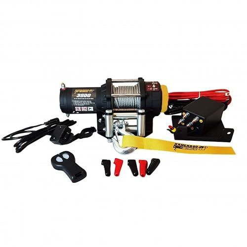 Elektrische Seilwinde KangarooWinch (fruher PowerWinch) K3500 ATV 12V 1587kg UTV Quad OffRoad Stahlseil