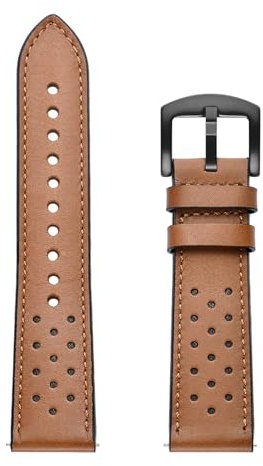 ACaime Cinturino Easyfit Marrone/Nero Compatibile con TicWatch PRO 3 Ultra GPS/GTX/S2/E2/E3/GTH Cinturino in Pelle Smartwatch Cinturino Accessori (Color : Brown, Size : TicWatch PRO 3 Ultra)