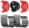 For Bosch F016800431 Trimmer Line, Cutting Thread Grass Trimmer Spool Line for AFS 23 to 37 Brush Cutters, with F016F04841 Spool Cover, F016F04839 Base, 37cm × 3.5mm (50 Lines 2 Cover 1 Base)