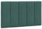 vidaXL Kopfteil Kissen Hanko, Kopfteilkissen mit Linien-Design, Bett Kopfkissen mit Klettverschlüssen auf Rückseite, Kopfteilpolster Kopfpolster, Dunkelgrün 90cm Samt