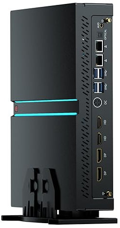Thdeukoty Mini Gaming PC i9-13900F mit GeForce RTX4060Ti, Mini Game Desktop Computer 16G DDR5 RAM 2T SSD, Windows 11 Pro, WiFi6E BT5.3, Optisch, 2* HDMI 2* DP, 8K, Vier Displays für Gaming/Design