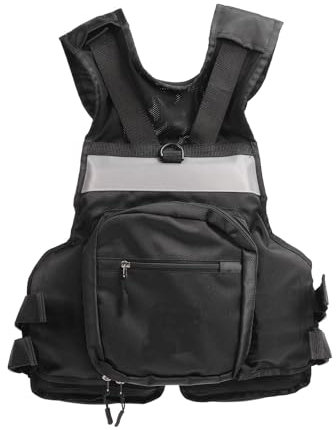Schwimmweste mit Verbessertem Auftrieb, Nylon-Auftriebsbaumwolle, Verstellbarer Riemen, Mehrere Taschen, Schwimmen, Wassersport