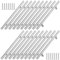 cyeer 20 Pack Silver Kitchen Cupboard Handles 128mm Hole Center, Drawer Door Handles, Stainless Steel T Bar Wardrobe Cabinet Pull Handles for Kitchen Bathroom Drawer（Overall Length:200mm）