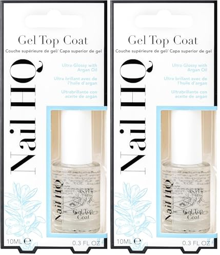 Nail HQ Gel Top Coat 10 ml (Pack of 2)