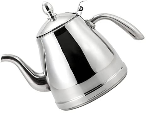 FUNOMOCYA Wasserkocher Aus Edelstahl Zum Kochen Für Induktionsherd Praktischer Teekessel Für Zuhause Für Tee Kaffee Haferbrei Oder Heißgetränke