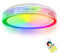 AufuN 60W LED Deckenleuchte Dimmbar mit Fernbedienung Wohnzimmer Lampe, RGB Farbwechsel Sternenhimmel LED Rund Deckenlampe, Einstellbar für Schlafzimmer Küche Kinderzimmer Wohnzimmer (Tye E)