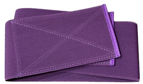 Uqezagpa Ceinture de taille, ceinture corset élastique tendance pour robe large ceinture décorative ceinture de taille réglable pour une tenue décontractée, violet, 10CM width