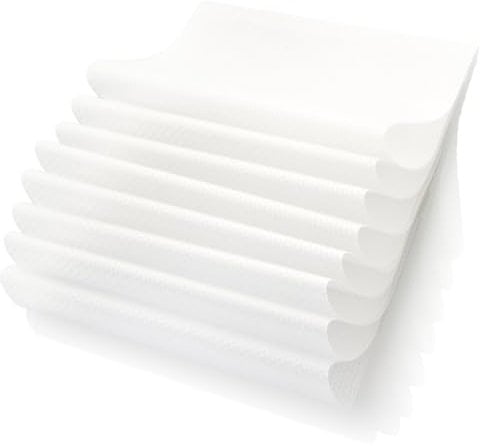 com-four® 8x Kühlschrankmatte - antibakterielle Rutschmatten - entziehen Feuchtigkeit und Gerüche - zuschneidbare Einlegmatte (transparent)