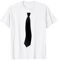 Schwarze Krawatte Lustige Anzug Kostüm für Herren Jungen T-Shirt