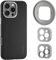 NEEWER Handyhülle für 16 Pro Max, rutschfeste, robuste TPU/PC Hülle mit modularen hinteren Platten für 67mm Filter/17mm Objektiv/T Mount Lens kompatibel mit iPhone 16 Pro Max MagSafe Moment PA084P