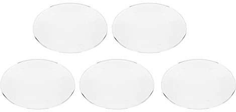 Rankomu Set di 6 vetri piatti per orologio, lenti rotonde a cupola singola, 22,5 mm e 25 mm, spessore 1,7 mm, protezione schermo dell'orologio e accessori di ricambio