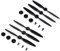 MKVAXR Propeller, for Yuneec, Typhoon H480 H Drohne, Schnellverschluss-Requisiten, Ersatzblätter, AB-Blatt, CW, CCW, Ersatzteile, Flügelventilatoren, Teile Ersatzklingenteile(3A and 3B)