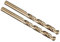 PATIKIL 7mm Drill Bit, Jobber Straight Shank M35 Cobalt 5% High-Speed Steel 135° Gold Finish for Stainless Steel Hard Metal - 2 Pack
