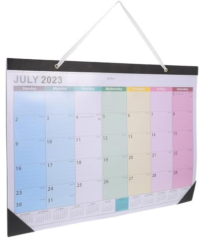 Generisch 1 Stück 2023 Schreibtischkalender Zeitplan Kalender Großer Tischkalender Jährlicher Wandkalender Schule Wochenplaner Whiteboard Digital Tageskalender 2021 Monat Colorful Papier