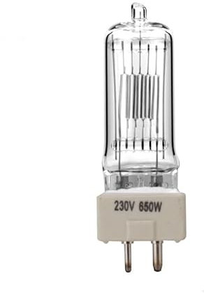 WANGF Lámpara de filamento de tungsteno con foco de cuarzo GX9.5 1000W/2000W, foco de búsqueda marina, lámpara de filamento de tungsteno de 6996 vatios(GY9.5 230V 650W)