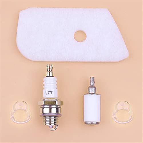 Vuzmode Filtro aria Filtro carburante Kit candela, for Husqvarna, 128C 128L 128LDX 128DJX 125C 125L 124C 124L Decespugliatore Filtro aria durevole per attrezzature da giardino