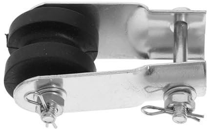 DIYEAH Lifting Pulley Vintage Decor Treehouse Pulley Kit Industrial Light Pulleys for Grow Lights Pulley Design Chair Ceiling Fan Mounting Tool Fan Wire Hook Black Pulley Silver Iron