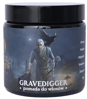 Slickhaven Gravedigger Haarpomade 60ml / 120ml – Erdig-kräuteriger Duft – Handgefertigte Tonerde-Pomade mit starkem Halt, Volumen & mattem Finish (60 ml)