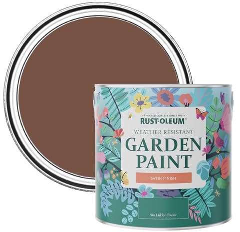 Rust-Oleum Mould Resistant Garden Paint in Satin Finish - Faded Ember 2.5 litre