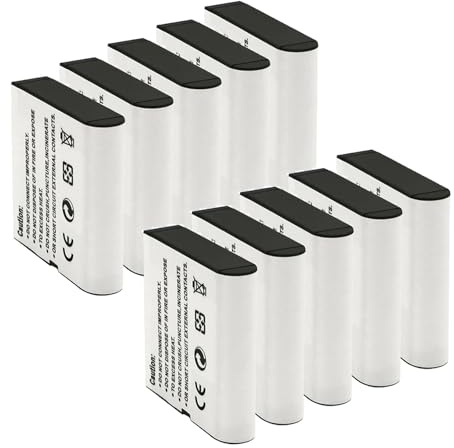 Camera Lithium-ion Battery, 3.7V/1500mAh, Compatible With Casio NP-40 CNP-40 NP-40DBA NP-40DCA(10 Pack)