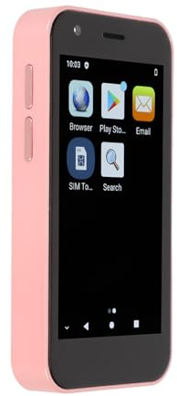CHICIRIS SOYES XS12 Mini Phone 4G LET Smartphone Ultra-Slim & Stylish 4GB RAM 32GB ROM for 10.0 5GWiFi Phone with Large Battery - Business Travelers/Fashionistas (Pink)