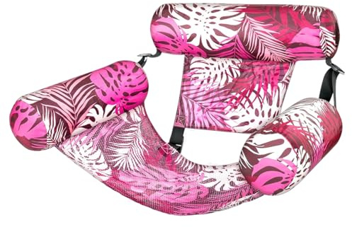 Genérico Flotador Relax Piscina - Colchoneta Flotante Natación,Colchoneta Flotante Hamaca para Adultos Verano Playa Lago Río Piscina Vacaciones Familiares Viajes Natación