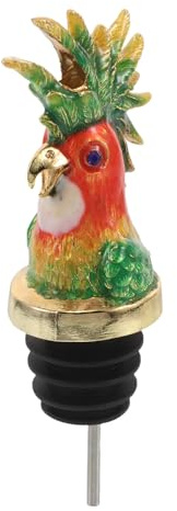 Sewroro Enamel Wine Pourer Bird Top Aerator Wine Bottle Pour Spout Leakproof Stopper Home Use