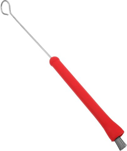 Jazz Schlagzeugbesen Satz aus Kunststoff und Stahl, Rot | Verstellbare Länge, Ergonomischer Griff, Vielseitiges Design, für Snare Drums und Jazz Drums
