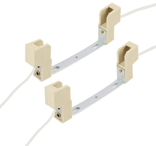 2 Pièces Douille R7S 118mm, Douille pour Lampe R7S en Céramique, Support de Lampe pour Ampoule Halogène et LED R7S Double Culot, Porte Ampoule, Adapté aux Appliques Murales Lampadaires AC 100–240V