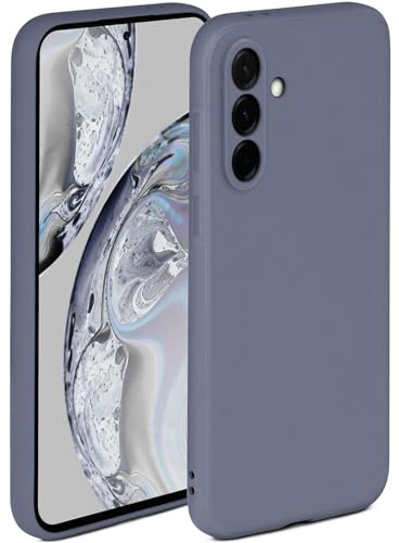 ONEFLOW Soft Case für Samsung Galaxy A37 5G Hülle aus Silikon mit Kameraschutz, Silikonhülle mit erhöhtem Schutz fürs Display, Backcover Schutzhülle, weiche Handyhülle, Blau Grau