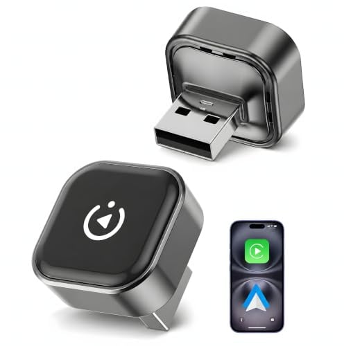 Spedal 2-in-1 Wireless CarPlay & Android Auto Adapter, Mini USB-A/C Dongle | Kabellos fahren mit WiFi 6, Bluetooth 5.4, Mini-Design, Plug & Play und Auto-Reconnect für einen aufgeräumten Innenraum