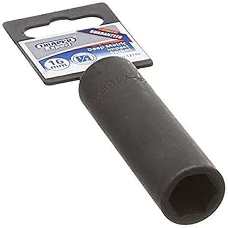 Draper 12742 1/2-inch Drive 16mm Deep Impact Socket