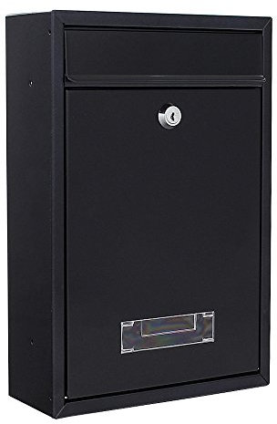 Rottner Mailbox Tarvis, Cylinder Lock with 2 Keys, Steel, WxH 215x320 mm, Mounting Material Included, Nameplate, Transparent Window