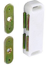 Securit Twin Magnetic Catch White