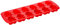 Premier Housewares 12 Gingerbread Man Cake Mould Tray - Red