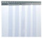 PVC-Streifenvorhang Industrie-Streifenvorhang 3x300mm, BxH 2,25x2,50m, transparent, komplett vormontiert, verzinkt, wetterfest, spritzwassergeschützt