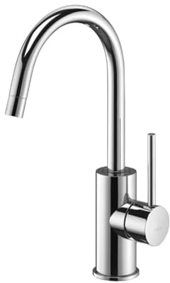 Light miscelatore lavabo canna curva