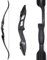 SHARROW 30-50lbs Bogenschießen Jagd Takedown Recurve Bogen 56 Zoll Jagdbogen Erwachsene Bogen Aluminiumlegierung Riser Rechte Hand (Schwarz, 50lbs)