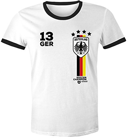 MoonWorks® Herren Fan-Shirt Fußball Retro Deutschland Germany Weltmeisterschaft Fan-Trikot Style WM Fußball-Sommer 2026