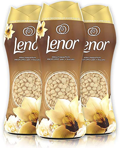 Lenor Lot de 3 flacons de parfum d'orchidée dorée 285 g