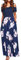 STYLEWORD Women's Summer Cold Shoulder Short Sleeve Maxi Dress Floral Print Elegant Long Dress with Pockets(Floral07,L)