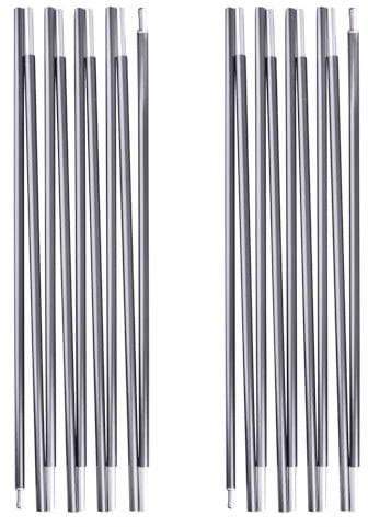 TRIWONDER Zeltstange Ersatz, Alu Tarp Stangen Camping Zubehör mit Zeltstange Reparatur Set (431cm)