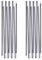 TRIWONDER Zeltstange Ersatz, Alu Tarp Stangen Camping Zubehör mit Zeltstange Reparatur Set (431cm)