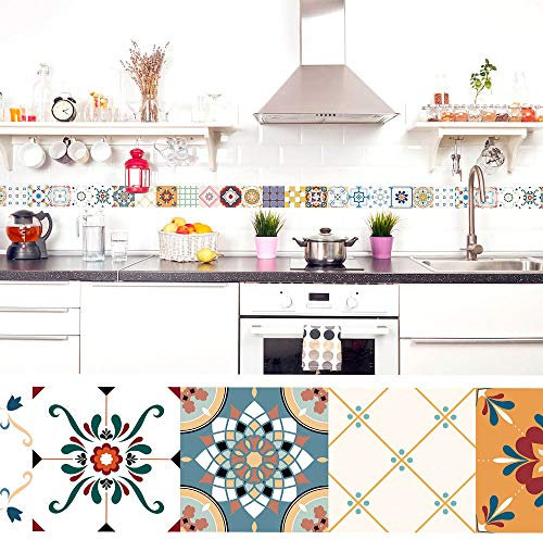 setecientosgramos Cenefa Auto-Adhesiva | Decoración de Pared Cocina & baño, 5 m x 15 cm | Vintage II